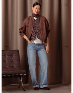 Lade das Bild in den Galerie-Viewer, Blouson OM:BER im Aviator-Stil brownie - GRETA & Rosa
