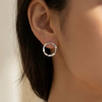 Lade das Bild in den Galerie-Viewer, DIVA - Ohrstecker matt versilbert - GRETA & Rosa