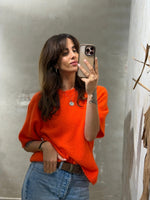 Lade das Bild in den Galerie-Viewer, KURZARM STRICKPULLOVER WASILA - GRETAUNDROSA - GRETA & Rosa