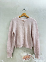 Lade das Bild in den Galerie-Viewer, Kurzer Melange - Cardigan mit Fransendetails - YAYA - GRETA & Rosa