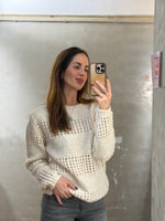 Lade das Bild in den Galerie-Viewer, SOFT KNIT MIT LOCHSTRICK DETAILS - JANE LUSHKA - GRETA & Rosa
