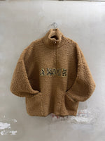 Lade das Bild in den Galerie-Viewer, Teddy Half - Zip Pullover „AMOUR“ - GRETA & Rosa
