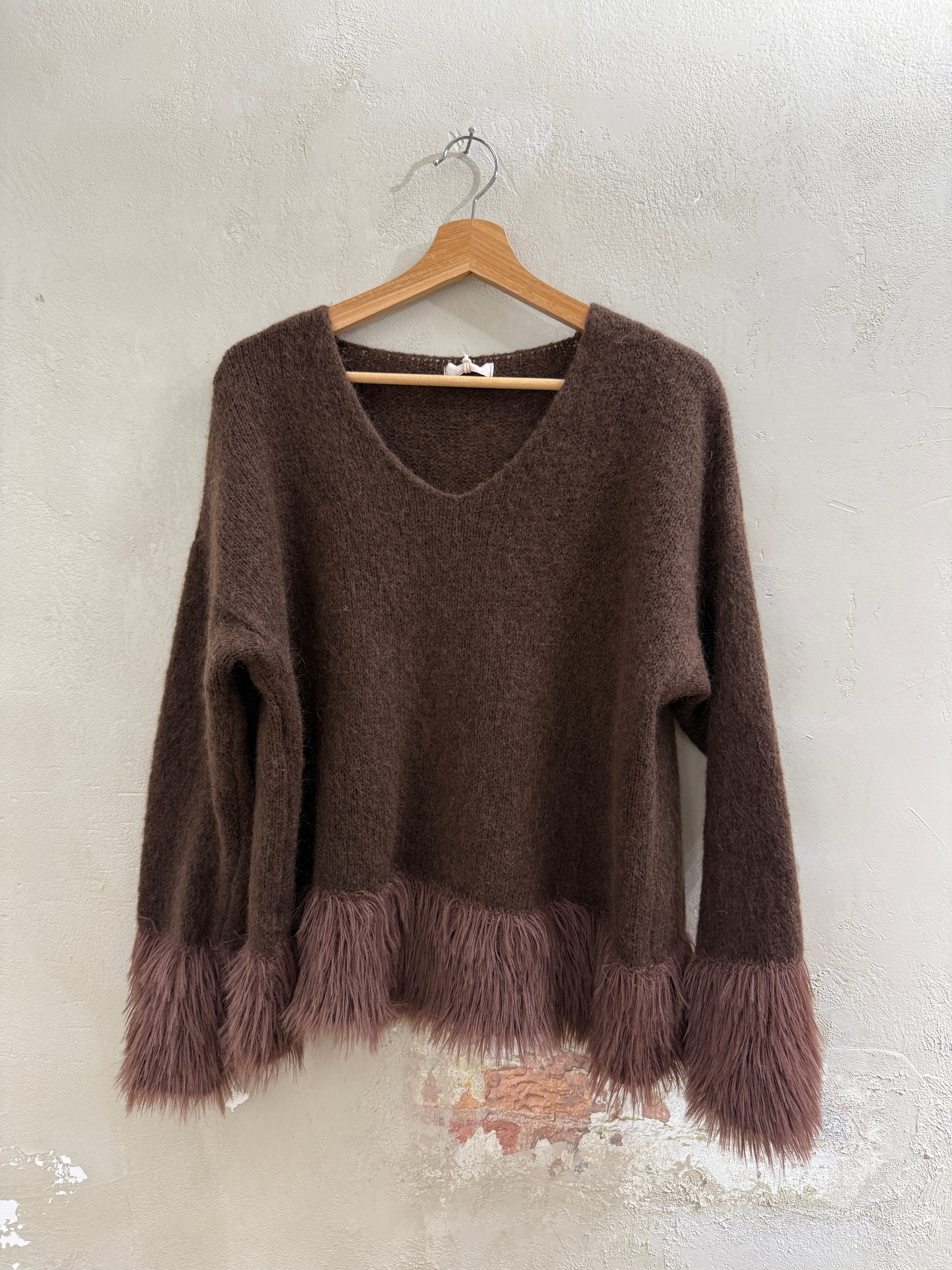 FRANSENPULLOVER MOHAIR - GRETAUNDROSA