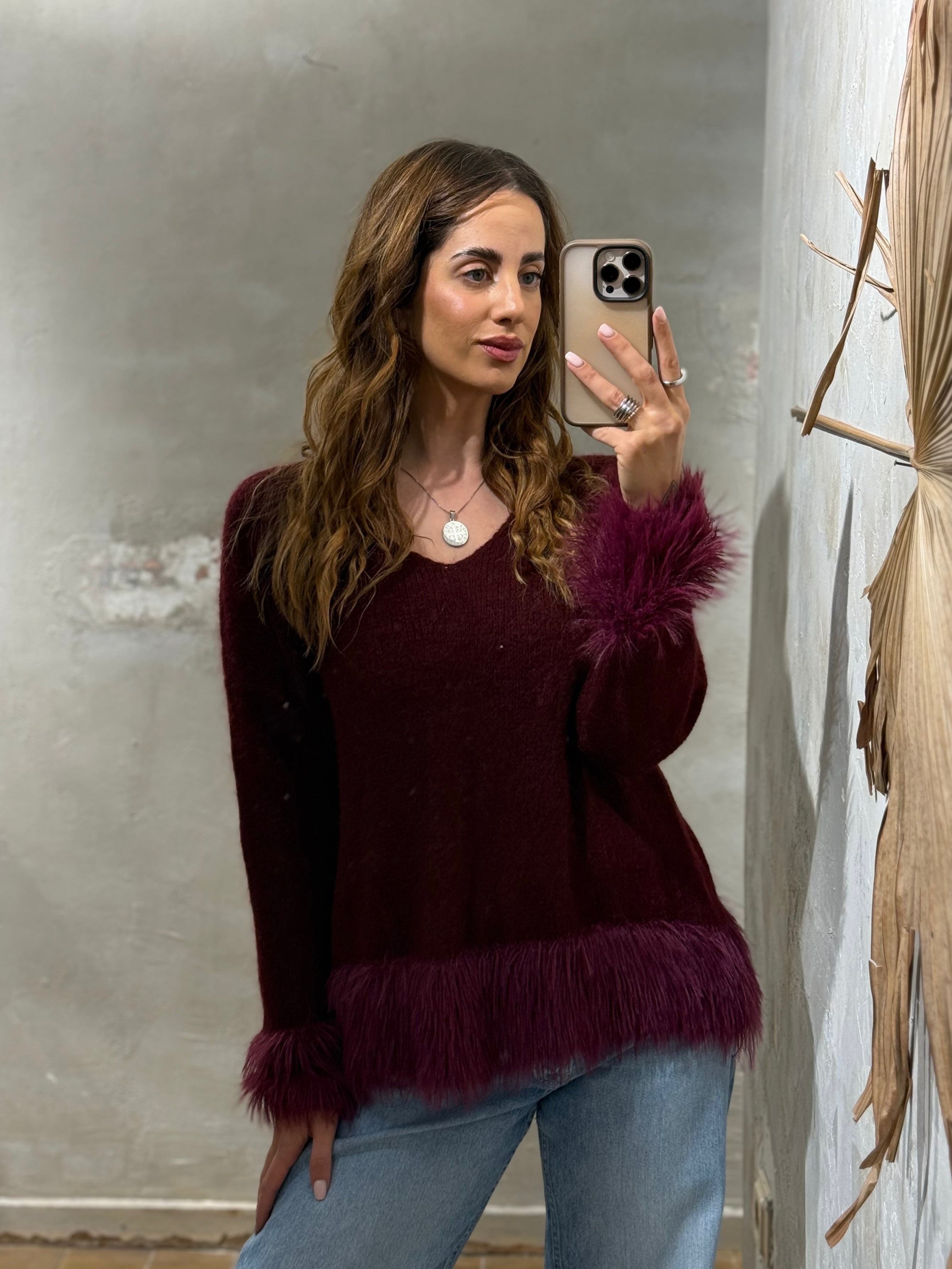 FRANSENPULLOVER MOHAIR - GRETAUNDROSA