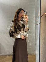 Lade das Bild in den Galerie-Viewer, AGRYLE - STRICKPULLOVER „KARO“ - GRETA &amp; Rosa
