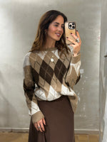 Lade das Bild in den Galerie-Viewer, AGRYLE - STRICKPULLOVER „KARO“ - GRETA &amp; Rosa
