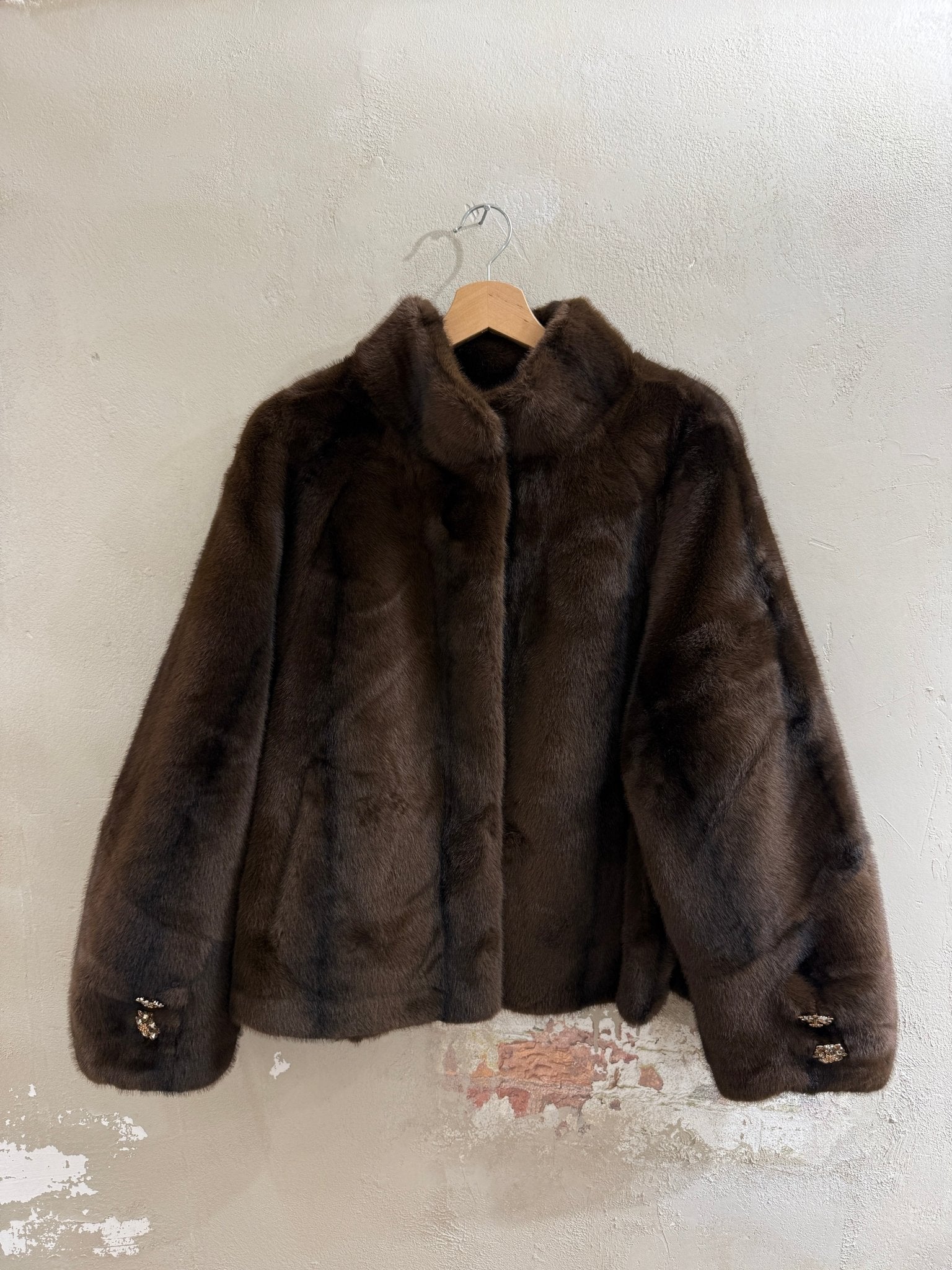 EDLE FAKE FUR JACKE BRUNE - GRETA & Rosa