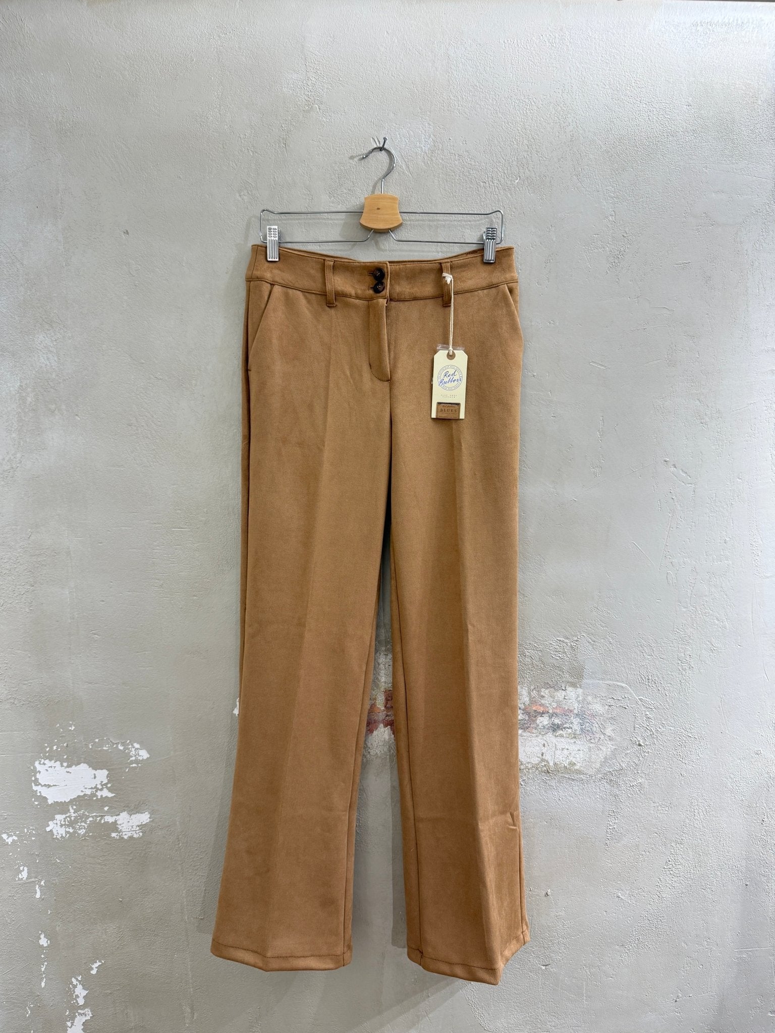 FAKE VELOURS HOSE CLAUDETTE - RED BUTTON - GRETA & Rosa