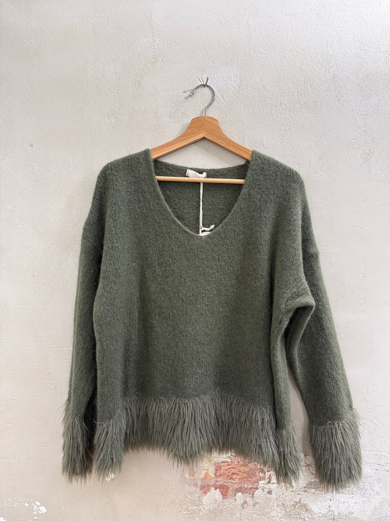 FRANSENPULLOVER MOHAIR - GRETAUNDROSA - GRETA & Rosa