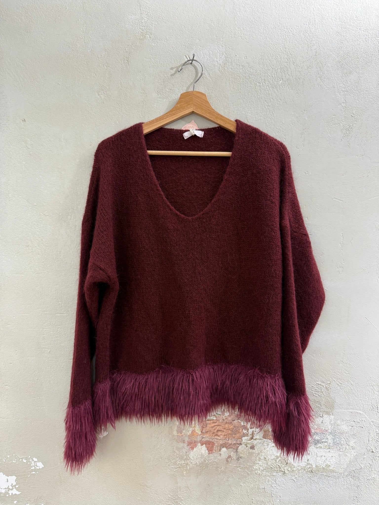 FRANSENPULLOVER MOHAIR - GRETAUNDROSA - GRETA & Rosa