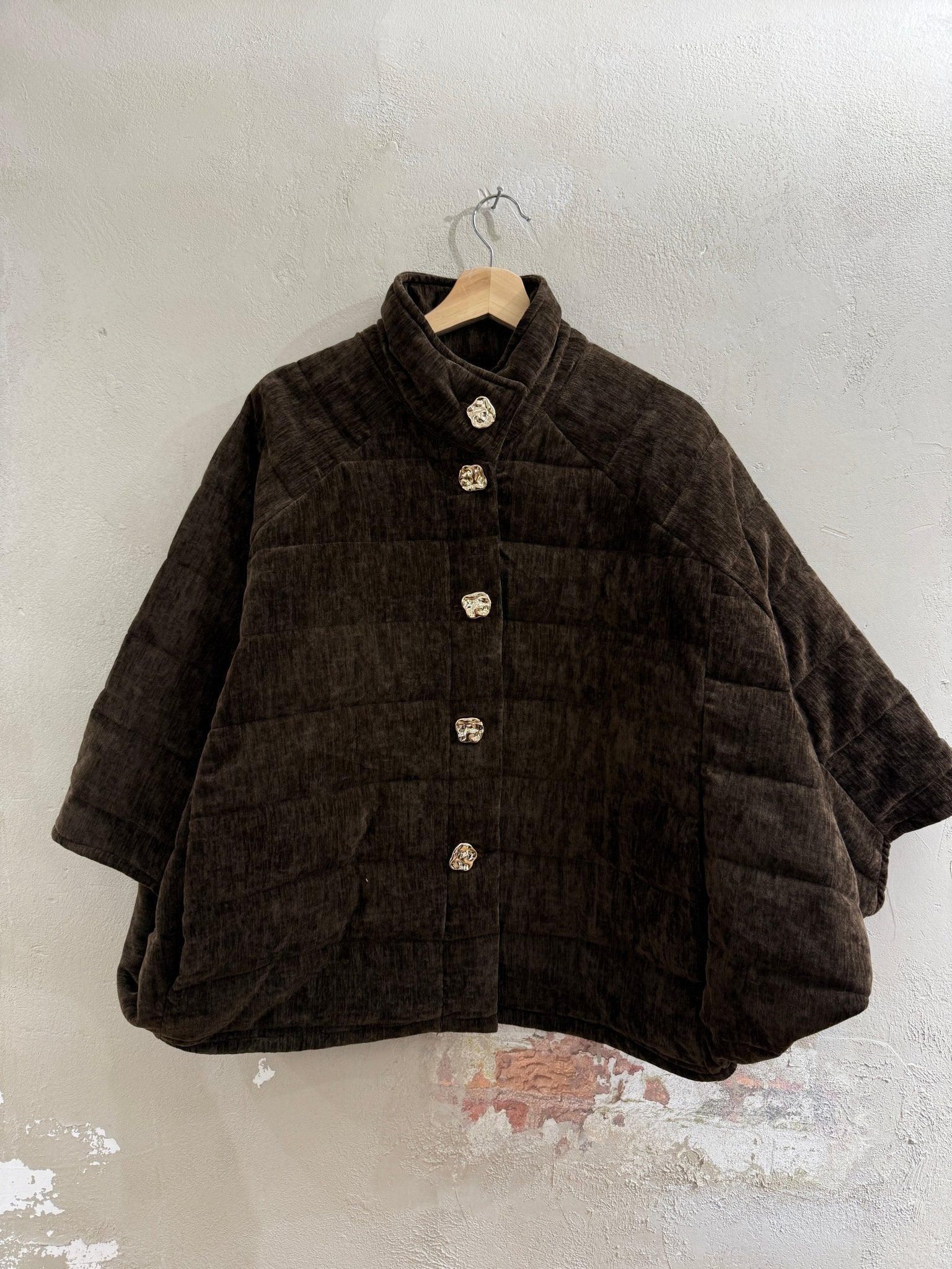 GESTEPPTES PONCHO CAPE 