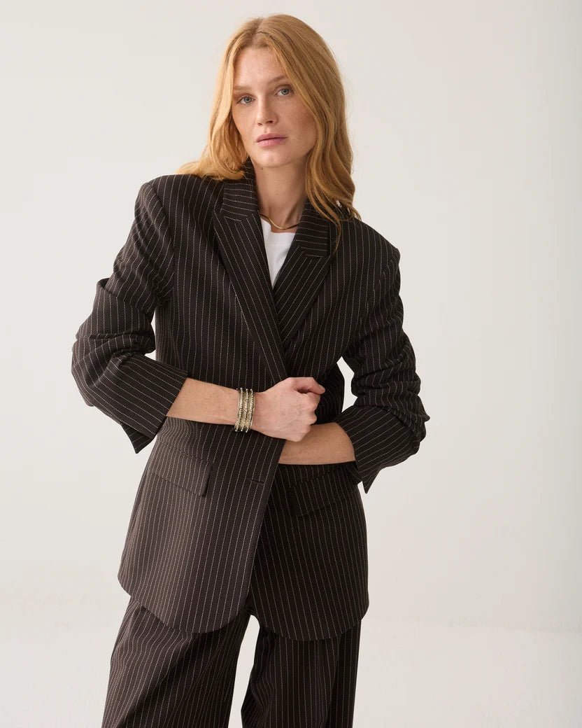 Gestreifter Boyfriend-Blazer - GRETA & Rosa