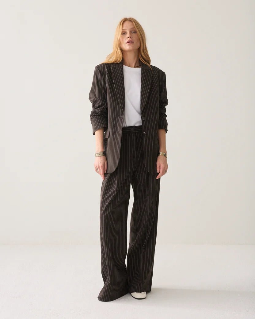 Gestreifter Boyfriend-Blazer - GRETA & Rosa