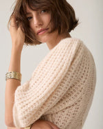 Lade das Bild in den Galerie-Viewer, Kurzer Pullover mit Puffärmeln - GRETA &amp; Rosa

