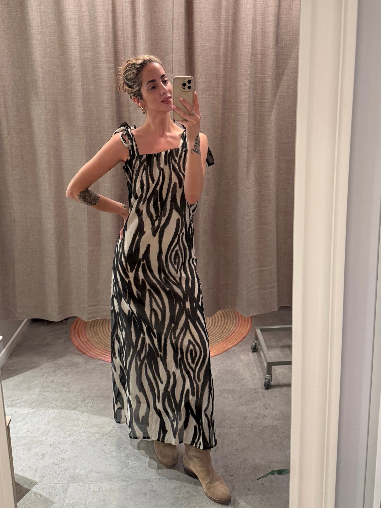 MAXIKLEID MIT ZEBRA - PRINT - SUMMUM - GRETA & Rosa