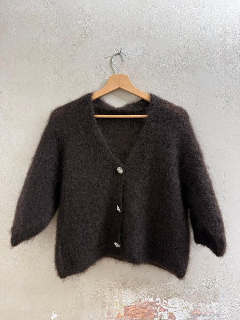 MOHAIR - STRICKJACKE MIT STRASS - GRETA & Rosa