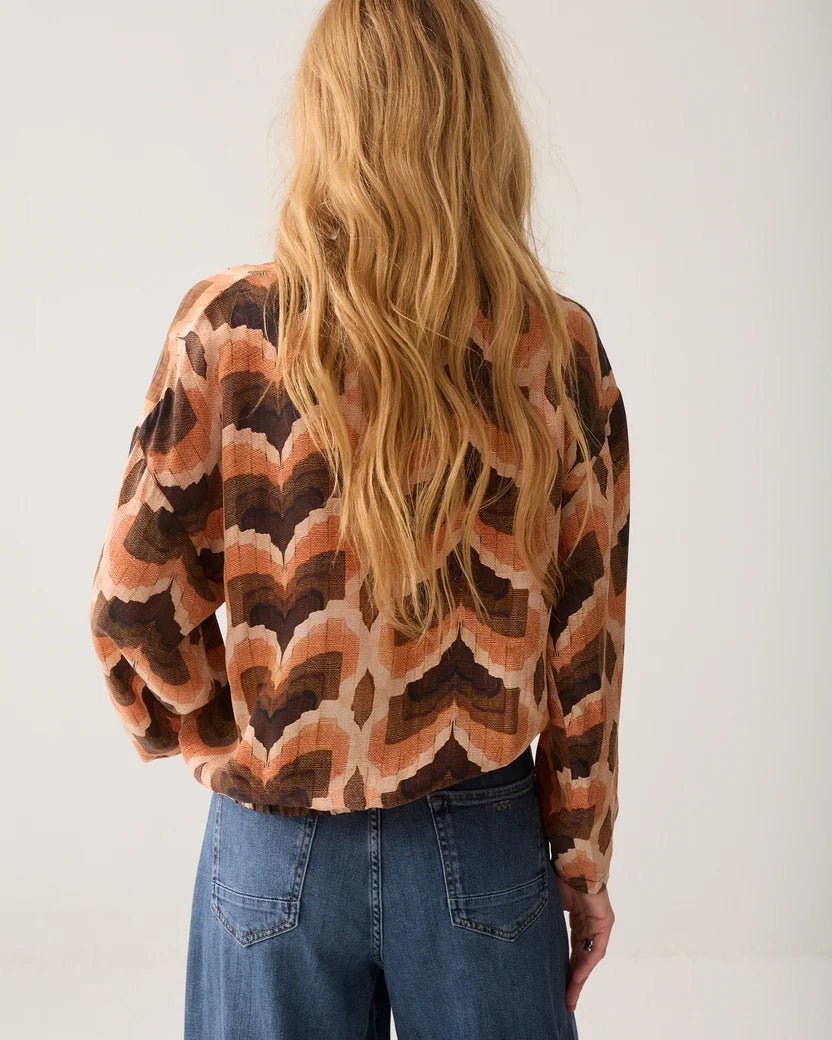 Oberteil mit geometrischem Print - GRETA & Rosa