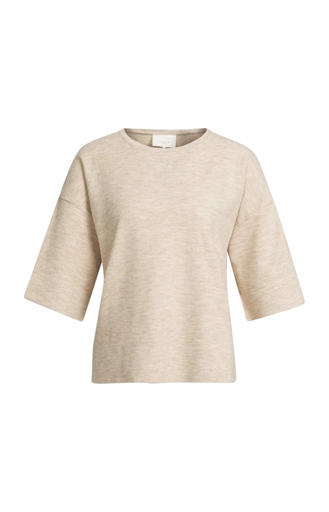 Oversize-Shirt aus Feinstrick mit halblangen Ärmeln - GRETA & Rosa