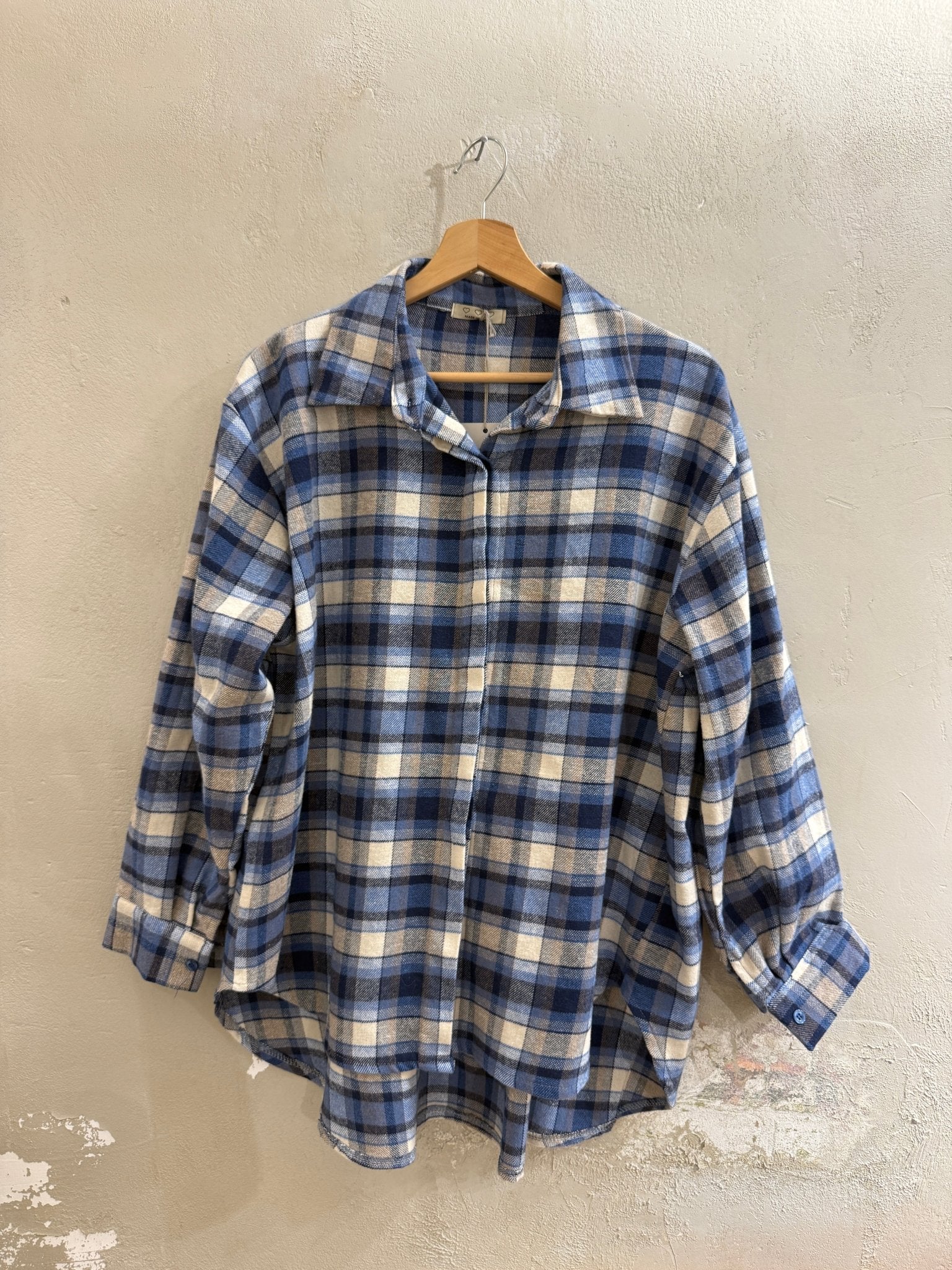 OVERSIZED FLANELLHEMD IN MEHREREN FARBEN - GRETA & Rosa