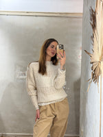 Lade das Bild in den Galerie-Viewer, SOFT KNIT MIT LOCHSTRICK DETAILS - JANE LUSHKA - GRETA &amp; Rosa
