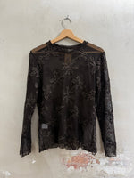 Lade das Bild in den Galerie-Viewer, SPITZEN - MESH - TOP "FLORA" - GRETA &amp; Rosa
