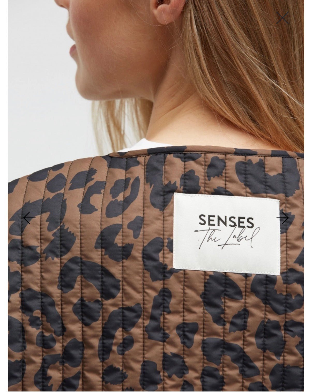 Steppweste O:LEO mit Animal Print leo brown - GRETA & Rosa