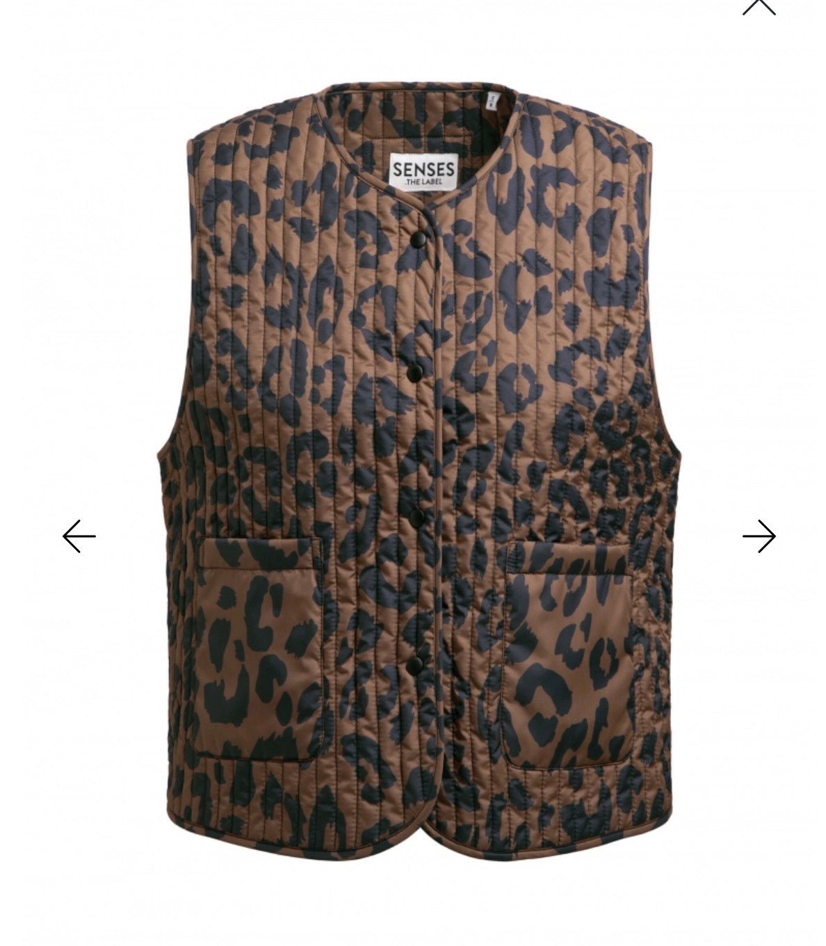 Steppweste O:LEO mit Animal Print leo brown - GRETA & Rosa