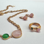 Lade das Bild in den Galerie-Viewer, Stone-Duet Ringe - Matt vergoldet Gr. 8 - GRETA &amp; Rosa
