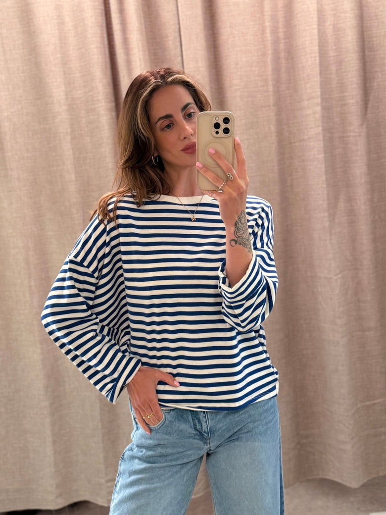 STREIFEN SWEATSHIRT AUS BAUMWOLLE - GRETA & Rosa
