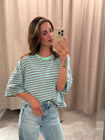 Lade das Bild in den Galerie-Viewer, STREIFEN T - SHIRT AUS BAUMWOLLE - GRETA &amp; Rosa
