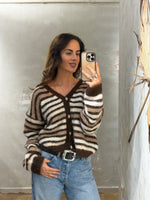 Lade das Bild in den Galerie-Viewer, STRICKCARDIGAN CHOCO - GRETA &amp; Rosa
