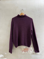 Lade das Bild in den Galerie-Viewer, STRICKPULLOVER AUBERGINE - GRETA &amp; Rosa
