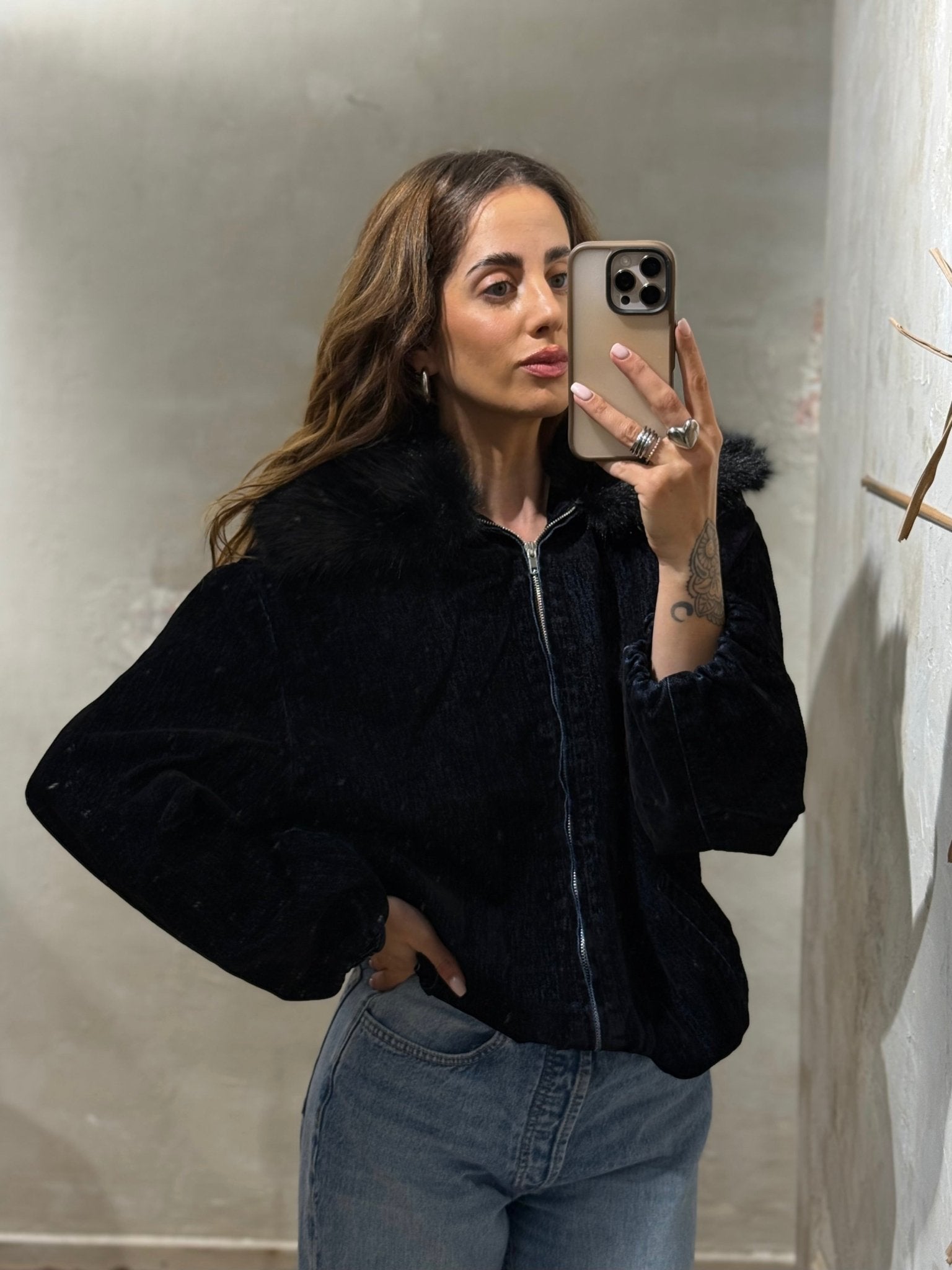 VELVETJACKE FURRY - GRETAUNDROSA - GRETA & Rosa