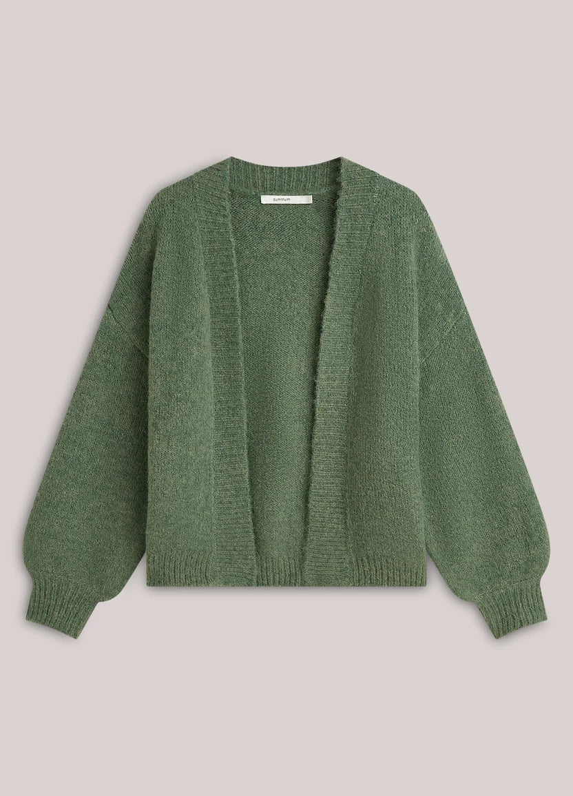 Weiche Strickjacke mit Puffärmeln - GRETA & Rosa