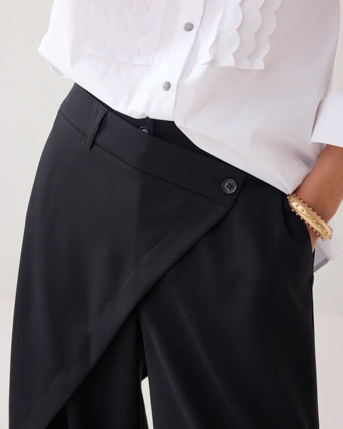 WEITE HOSE MIT UMSCHLAG - SUMMUM WOMAN - GRETA & Rosa