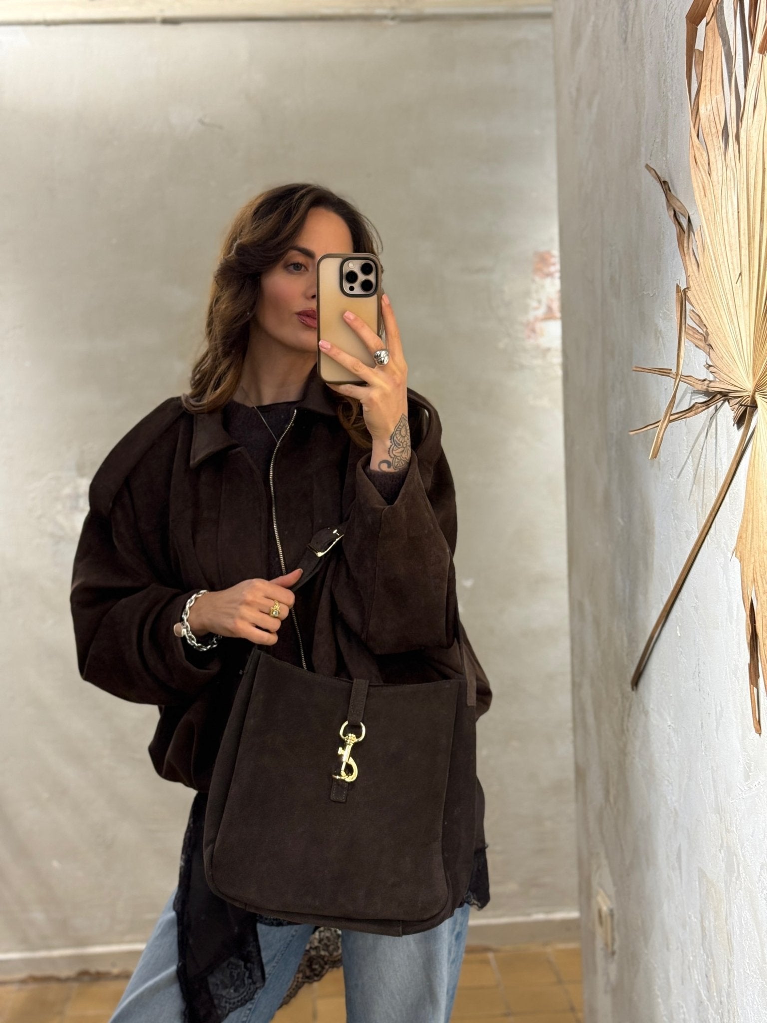 WILDLEDER SCHULTERTASCHE LORO - GRETA & Rosa